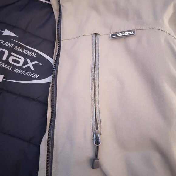 Wind River Men's Size Small Hooded Hyper Dri 2 Layer Moss Green Winter Jacket - Picture 7 of 16